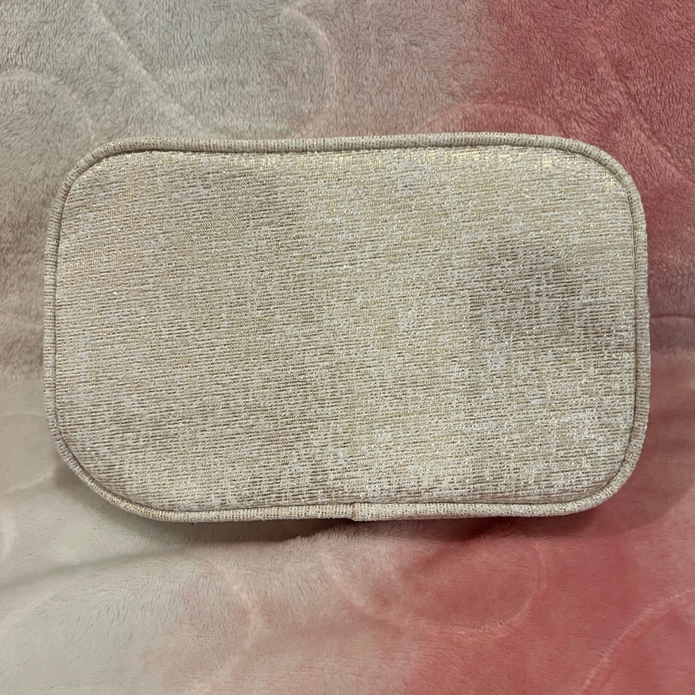 NEW! Luxury Makeup Bag — Gorgeous in cream and gold. - Picture 5 of 13
